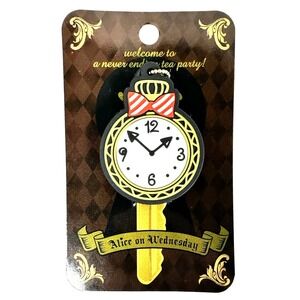 Alice on Wednesday Clock Key Cover Japan Alice Theme PVC Key Cap